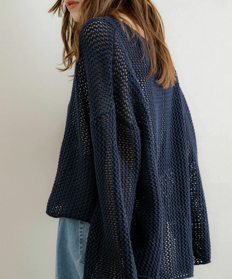 フィッシュテールメッシュニットトップス【accoさんコラボ第2弾 フィッシュテールメッシュニットトップス【accoさんコラボ第2弾