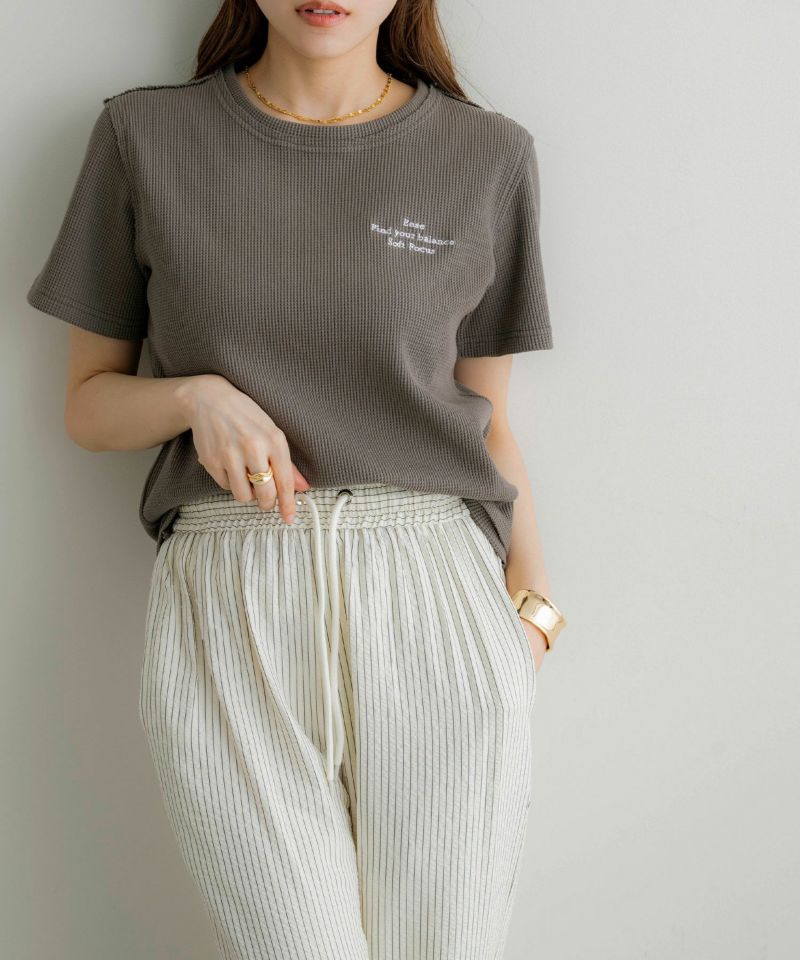 刺繍ワッフルTシャツ | NOAHL(ノアル)公式通販